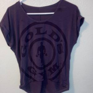 Purple “Golds Gym” womens T-shirt